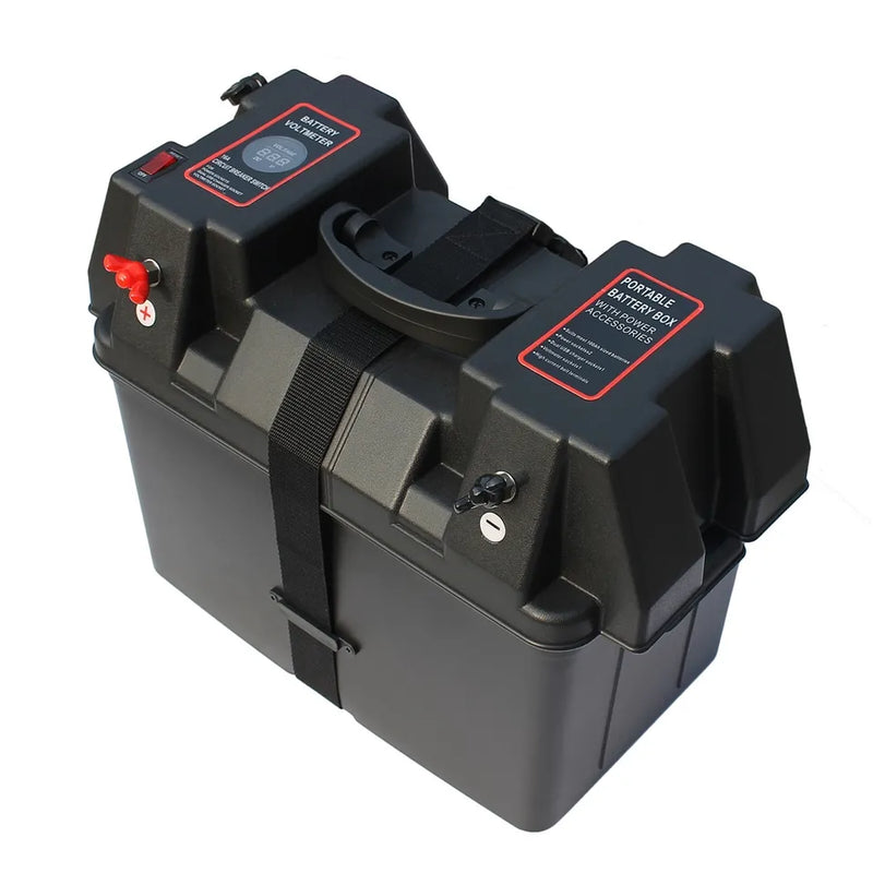 Load image into Gallery viewer, Wildhunter.ie - Marine Battery Box Storage with USB and sockets - Marine Batteries