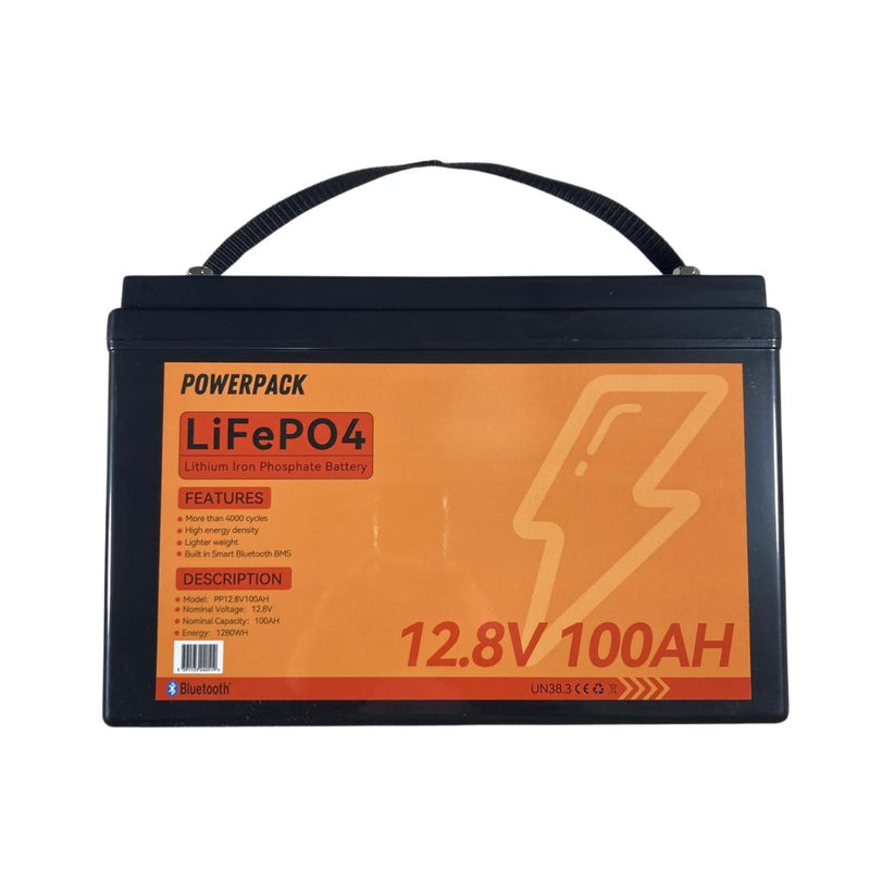 Load image into Gallery viewer, PowerPack | LifePO4 Lithium Battery with Bluetooth | 12V 100Ah - Batteries