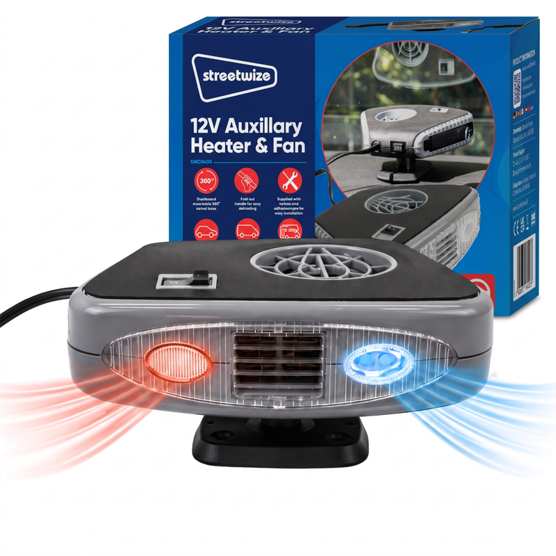 Load image into Gallery viewer, Streetwize 12V Car Heater Defroster SWCH400