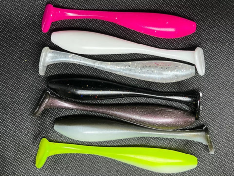 Wildhunter.ie - Rooneys | Lure Paddle Tails |  Mixed pack -  Sea Fishing Lures