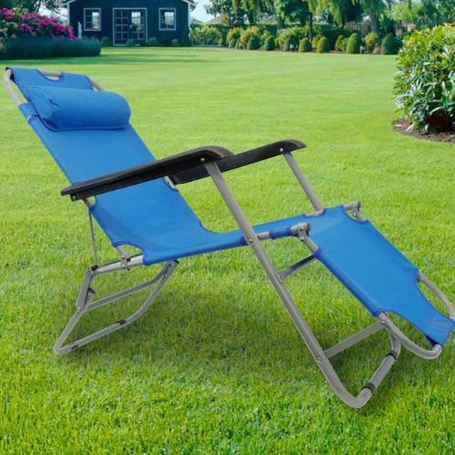 Load image into Gallery viewer, Wildhunter.ie - Streetwize | EasiRecline Sun Lounger | Blue - Chairs