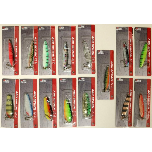 Wildhunter.ie - Abu Garcia | Big Spoons | Assorted Colours/Sizes | 1pce -  Spoons & Toby Lures