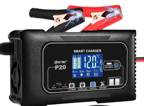 Load image into Gallery viewer, Wildhunter.ie - HTRC | 20A Car Battery Charger 12V/24V with LCD Screen - Battery Chargers