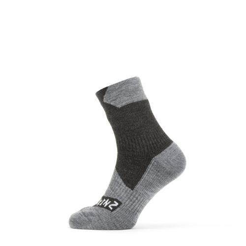 Wildhunter.ie - Sealskinz | Bircham | Waterproof All Weather Ankle Length Socks | Black/Grey Marl -  Socks