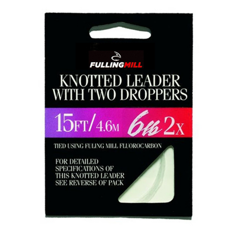 Load image into Gallery viewer, FullingMill | Leader 15ft with 2 droppers - Leaders & Tippets