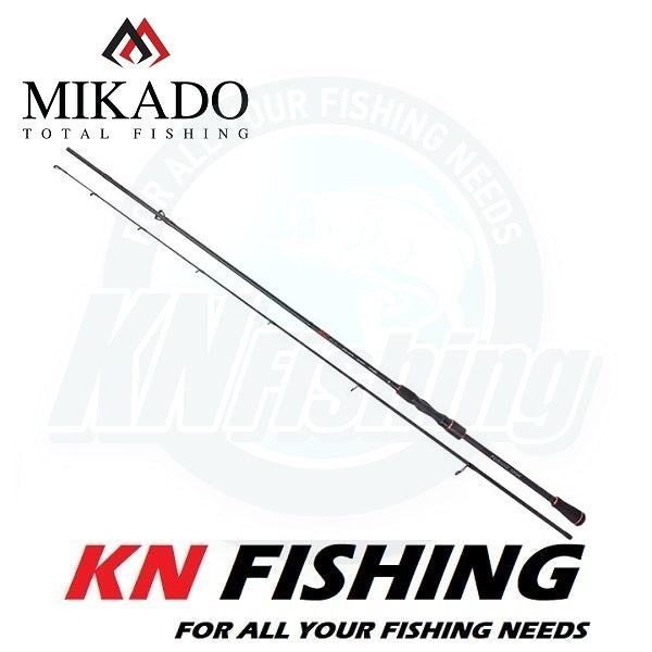 Load image into Gallery viewer, Mikado NSC NG Finesse Spin 245cm fishing rod, black with red accents, for all your fishing needs