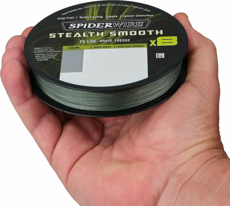 Load image into Gallery viewer, SpiderWire | Stealth Smooth8 | x8 PE Braid | 150m | Moss Green - Braided Lines