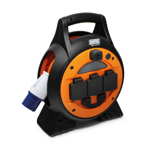 Load image into Gallery viewer, Wildhunter.ie - Maypole | 15M Roller Mobile Mains Power Unit With LED Light - Car & Caravan Accessories