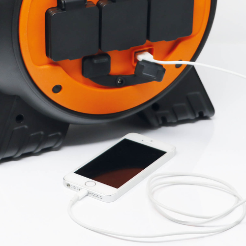 Load image into Gallery viewer, Wildhunter.ie - Maypole | 15M Roller Mobile Mains Power Unit With LED Light - Car & Caravan Accessories