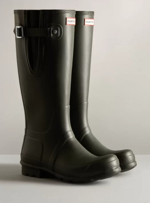 Load image into Gallery viewer, Wildhunter.ie - Hunter | Men's Tall Side Adjustable Wellington Boots | Dark Olive - Wellingtons