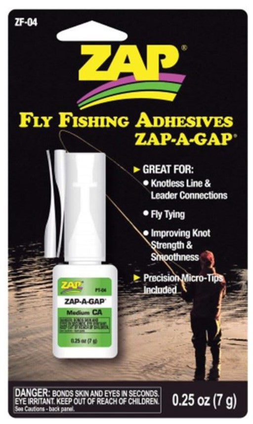 Wildhunter.ie - ZAP | ZAP-A-GAP Adhesive (7 gram bottle) -  Fly Fishing Accessories