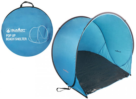 Wildhunter.ie - Summit | Pop Up Beach Shelter | 145 x 105 x 75cm | Blue Colour -  Camping Accessories