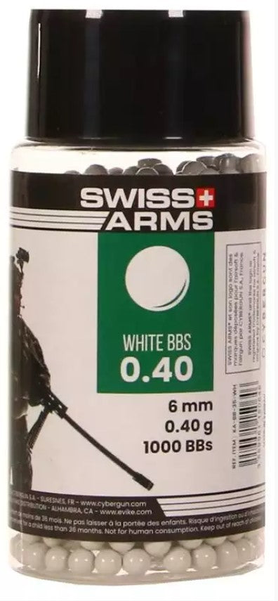 Load image into Gallery viewer, Wildhunter.ie - Swiss Arms | White BBs | 1000 Balls - Airsoft Ammunition