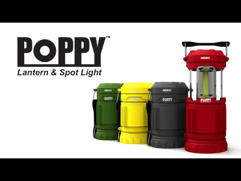 Load and play video in Gallery viewer, NEBO | Poppy Lantern Black