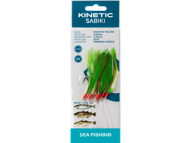 Load image into Gallery viewer, Wildhunter.ie - Kinetic | Sabiki Rooster Tail | #2/0 - Sea Fishing Lures