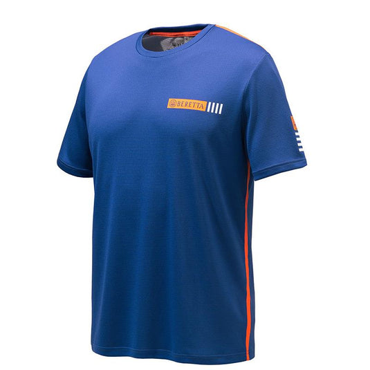 Wildhunter.ie - Beretta | Stripe T-Shirt | Blue -  Hunting Tshirts