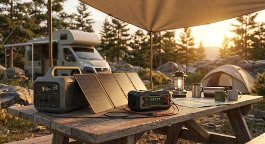 Battery chargers for solar and off-grid camping