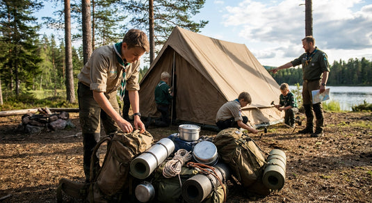Camping equipment for scout and youth groups