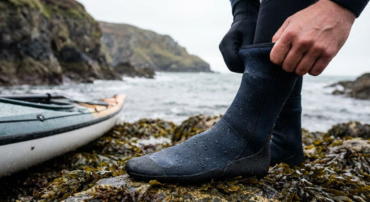 Neoprene socks for kayaking and watersports in Ireland