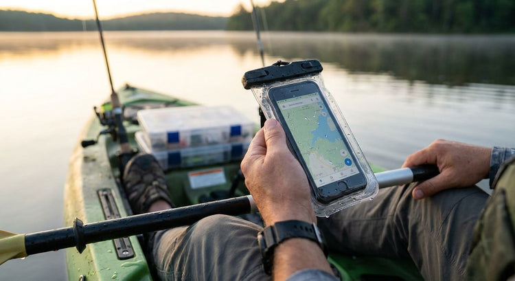 Waterproof phone cases for kayaking and fishing