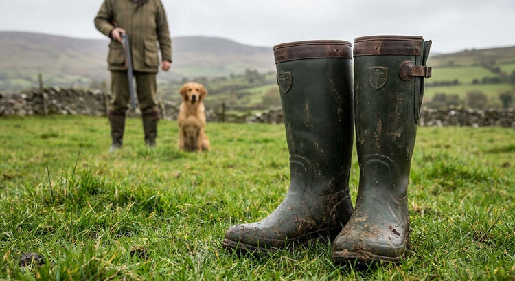 Wellington boots for hunting and shooting in Ireland