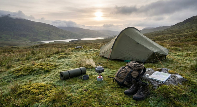 Camping gear for wild camping in Ireland