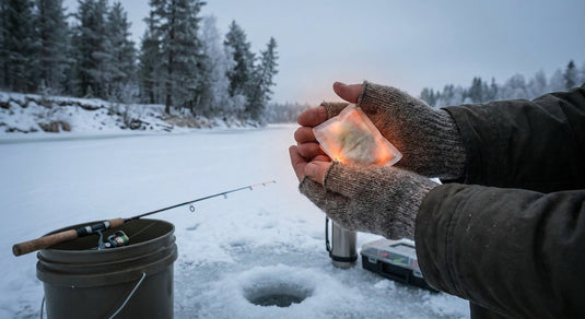 Hand warmers for winter fishing trips