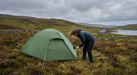 How to set up a tent in windy Irish conditions