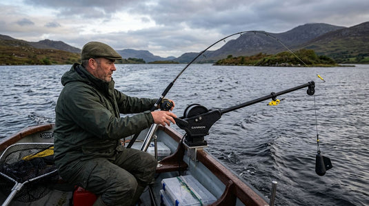 Downriggers for trolling on Irish lakes