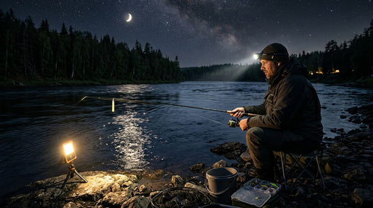 Night fishing lights and headlamps for bank anglers
