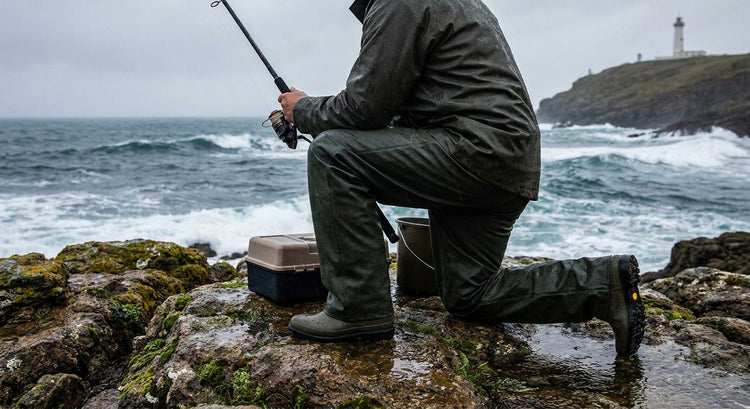 Waterproof trousers for sea fishing