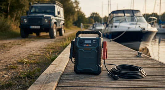 Car battery chargers for boats and 4x4s
