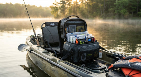 Fishing tackle bags for kayak anglers