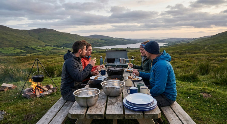 Camping cookware for group camping trips in Ireland