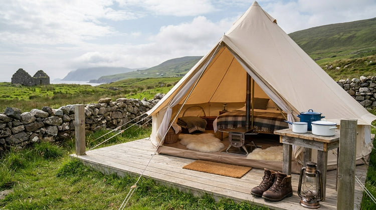 Camping equipment for glamping in Ireland