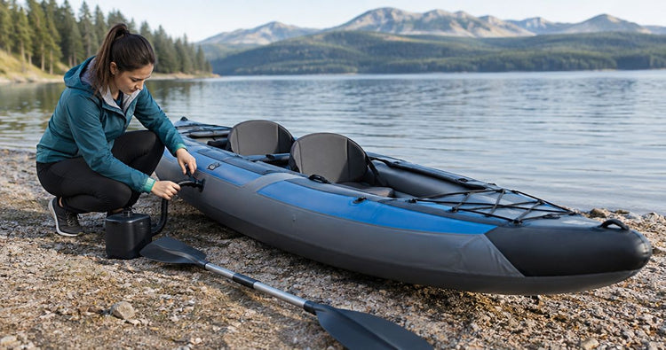 How long does it take to inflate an inflatable kayak?