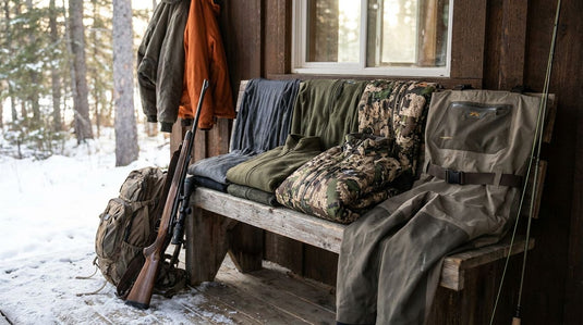 How to layer clothing for cold weather hunting and fishing