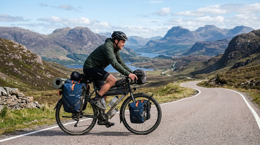 Bike panniers for touring and bikepacking trips