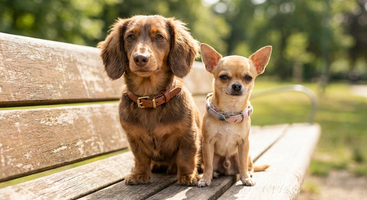Dog collars for small and toy breed dogs