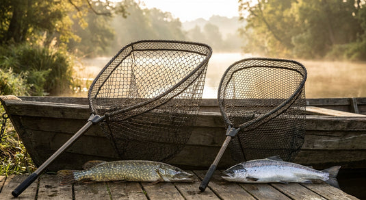 Fishing nets for landing pike and salmon