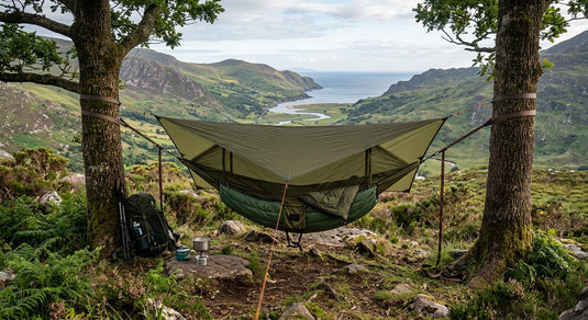 Hammock camping gear for wild camps in Ireland