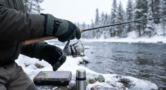 Waterproof gloves for winter fishing and hunting