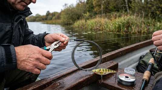Wire traces for pike fishing safety and strength