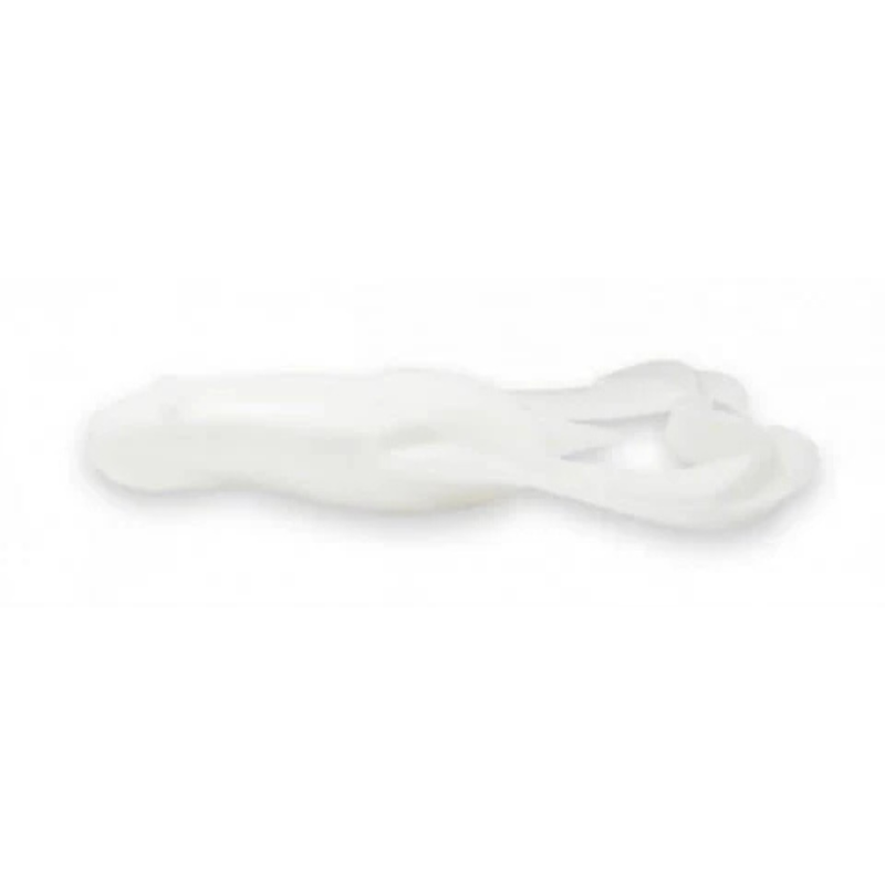 Load image into Gallery viewer, White Keitech Noisy Flapper 3.5 inch fishing lure on a white background
