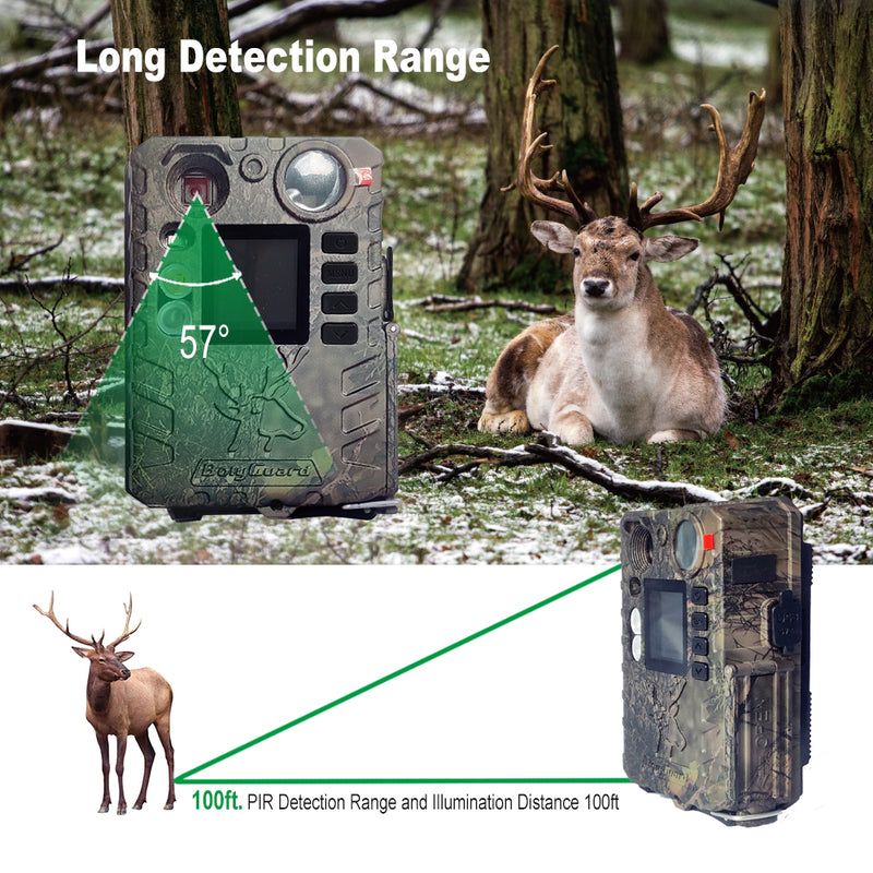 Load image into Gallery viewer, Scout Trail Camera | 37MP/4K | SD Card | Li-ion Batteries | Solar Panel incl.
