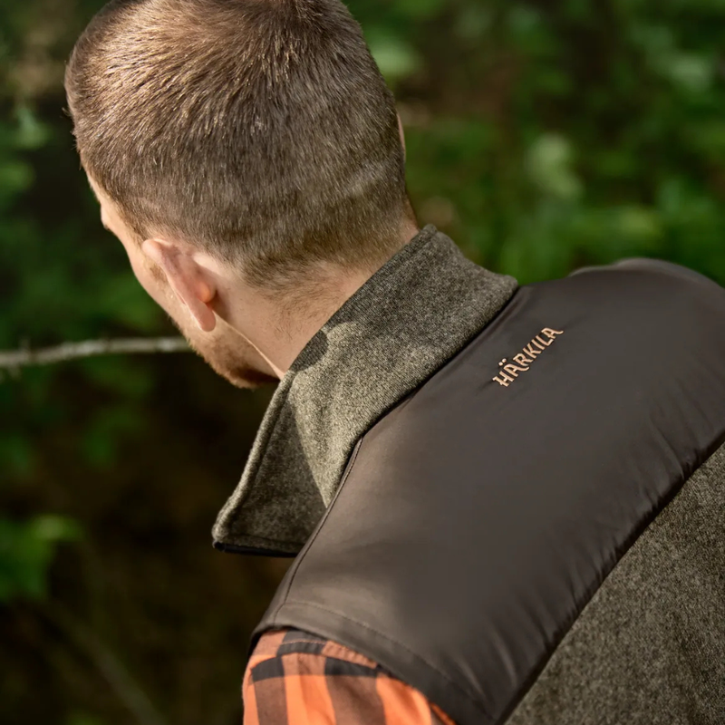 Load image into Gallery viewer, Härkila | Kalix fleece waistcoat | Willow green/Shadow brown
