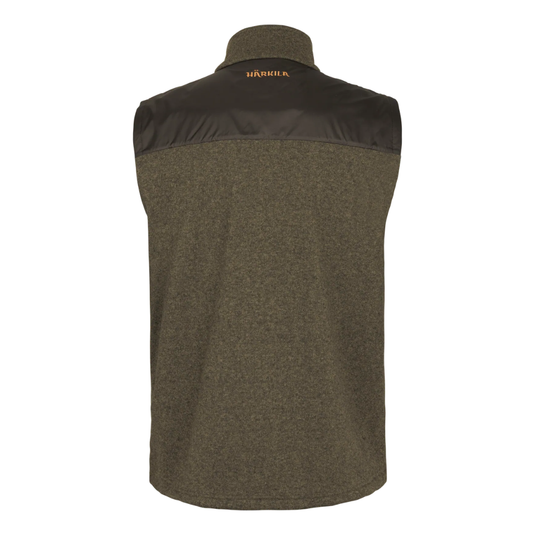 Härkila | Kalix fleece waistcoat | Willow green/Shadow brown
