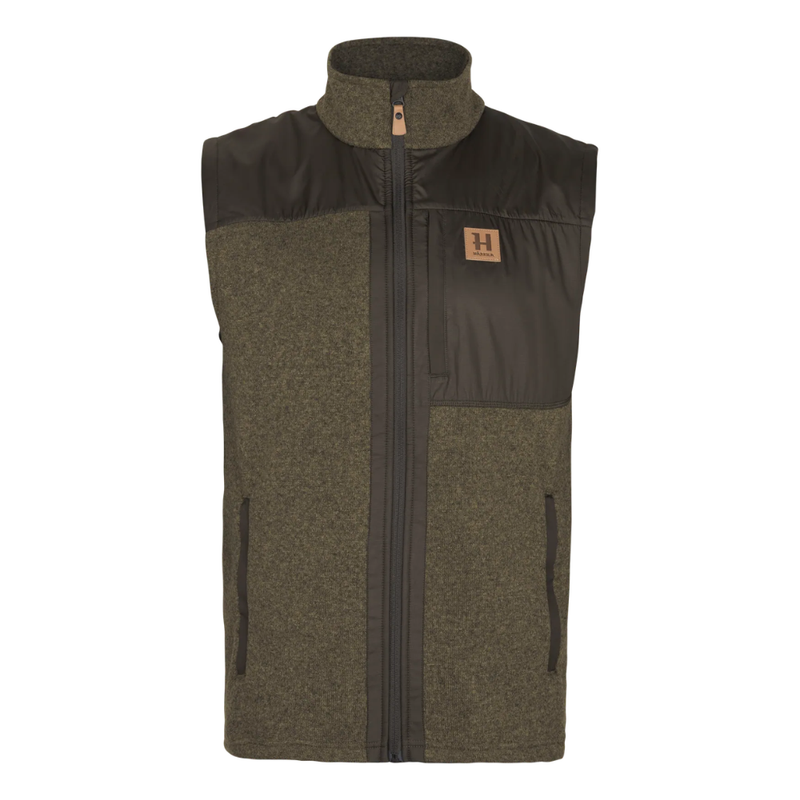 Load image into Gallery viewer, Härkila | Kalix fleece waistcoat | Willow green/Shadow brown
