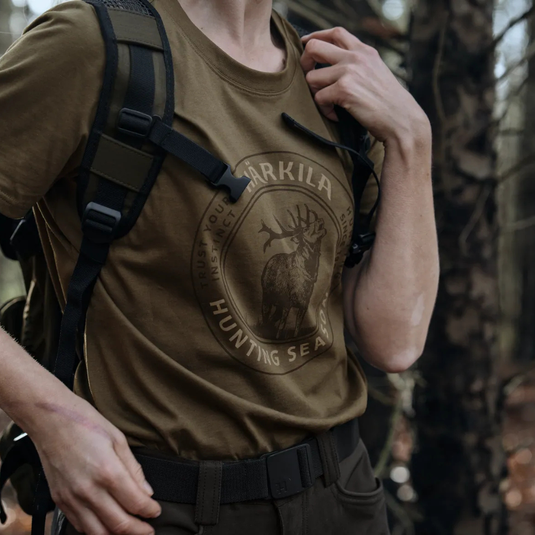 Härkila | Stag Badge S/S T-Shirt W | Beach