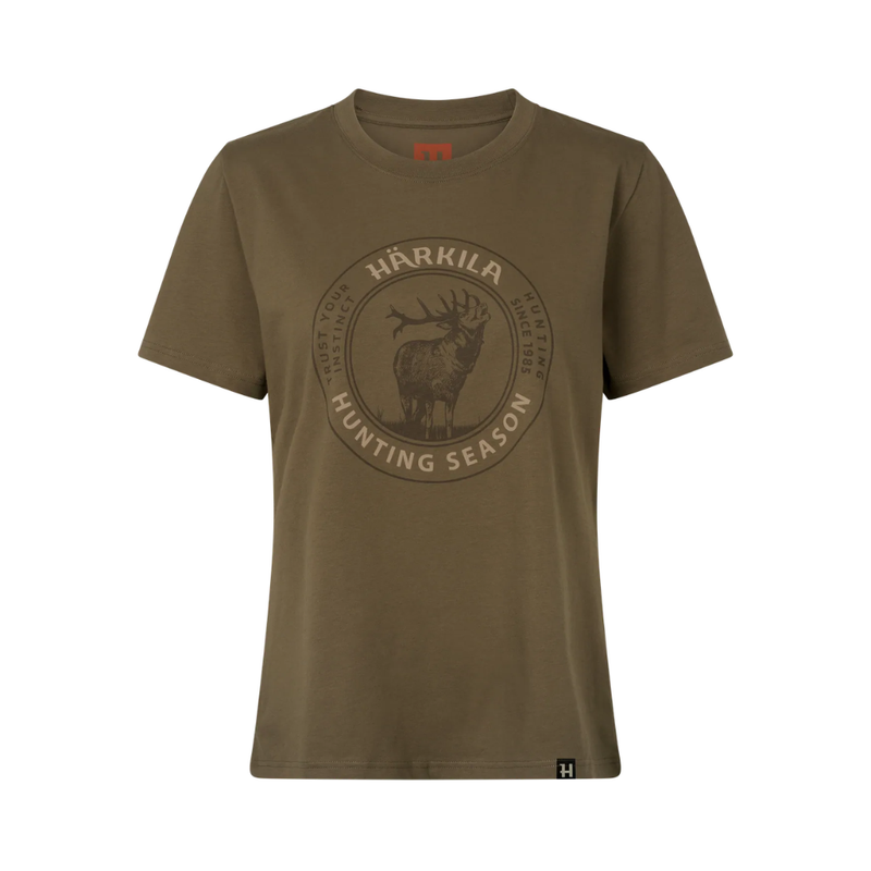 Load image into Gallery viewer, Härkila | Stag Badge S/S T-Shirt W | Beach
